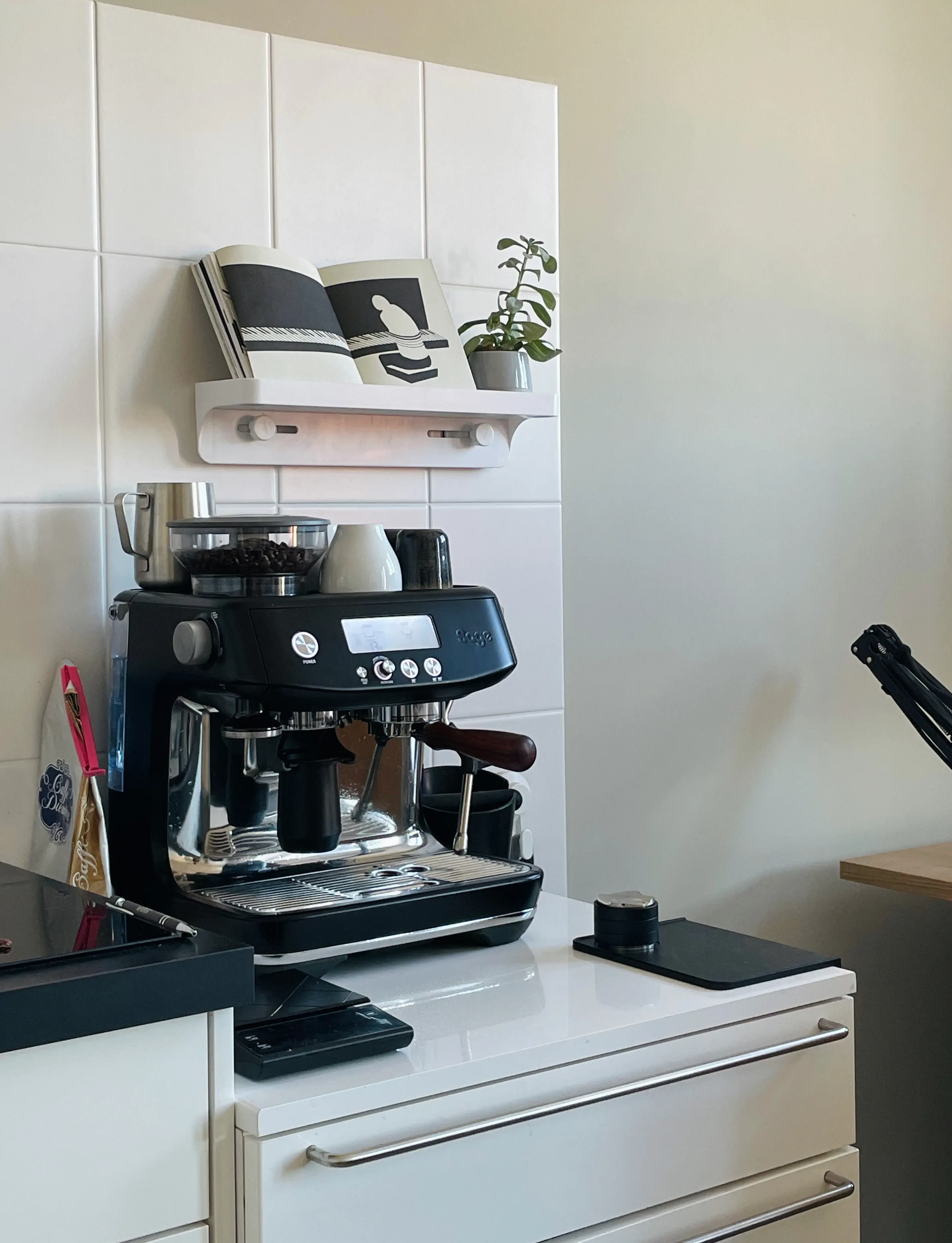 I wouldn't be a designer without an espresso machine now, would I?